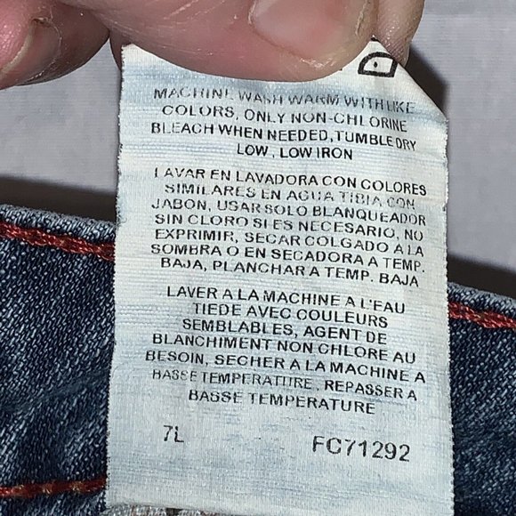 VF Jeanswear 20X Denim Blue Jean Size 9/10 x 32 Horse/Horseshoe On Back Pocket - Picture 13 of 15